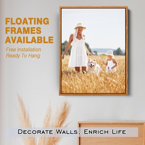 GMissT Canvas Prints - Personalized Photo Canvas Art for Home Decor | Custom Posters with Floating Frames & Gift Wrapping