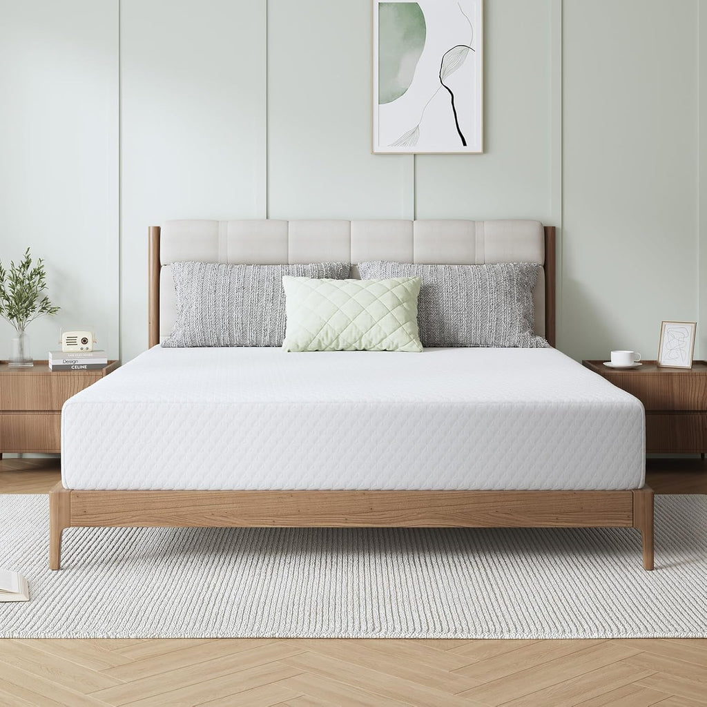 Novilla 10 Inch Queen Mattress - Memory Foam with Breathable Comfort Layer & High-Density Support for Pressure Relief
