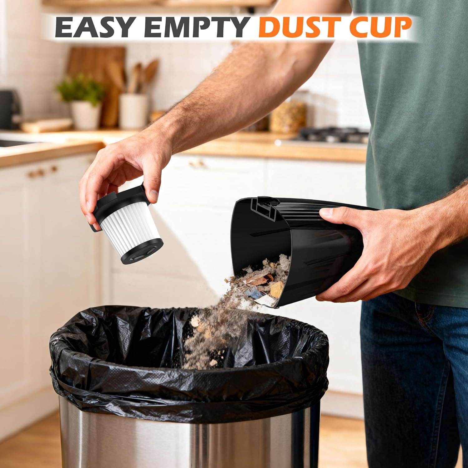 Zefiro Lightweight Corded Stick Vacuum - High Suction Bagless Cleaner for Carpets & Hard Floors | Portable for Home & RV