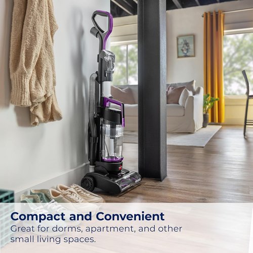 Bissell CleanView Compact Turbo Vacuum - Full-Size Power with Quick Release Wand | Ideal for Apartments & Dorms