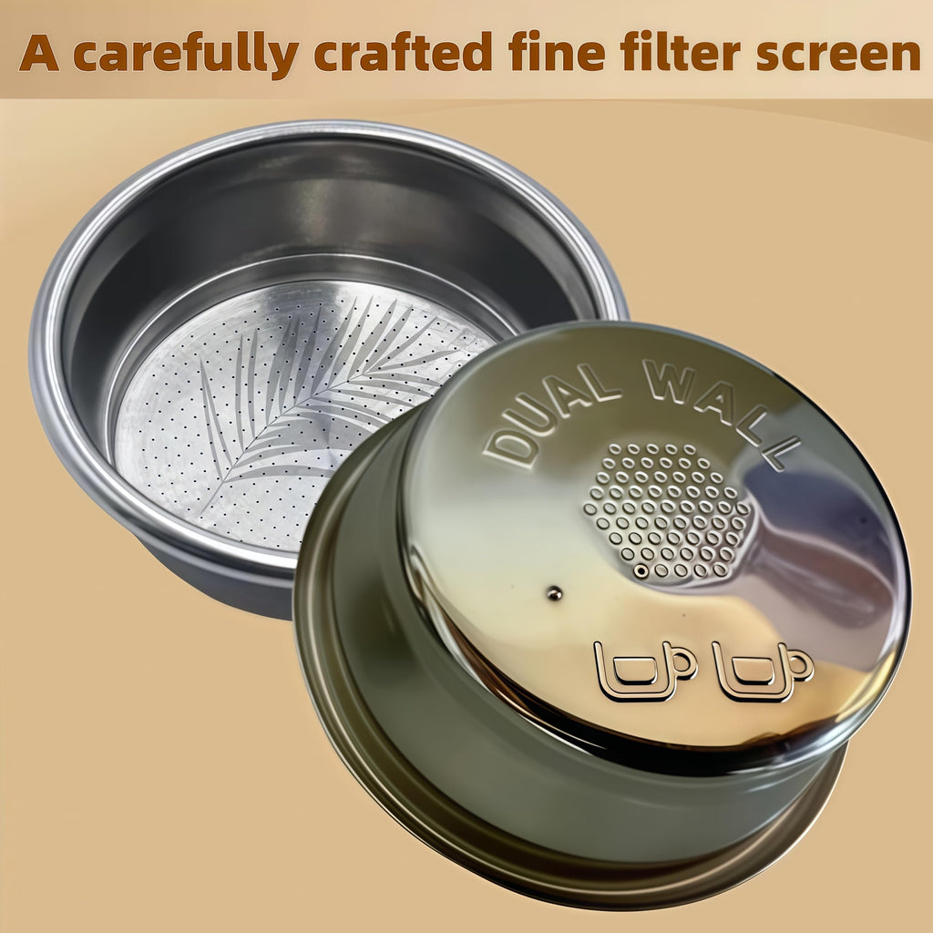BES860XL Double Cup Dual Wall coffee Filter Basket compatible with Breville BES870/875/880/878/890/500/BES860XL Coffee Machine Pressurized Filter Basket basket Fits various Breville models