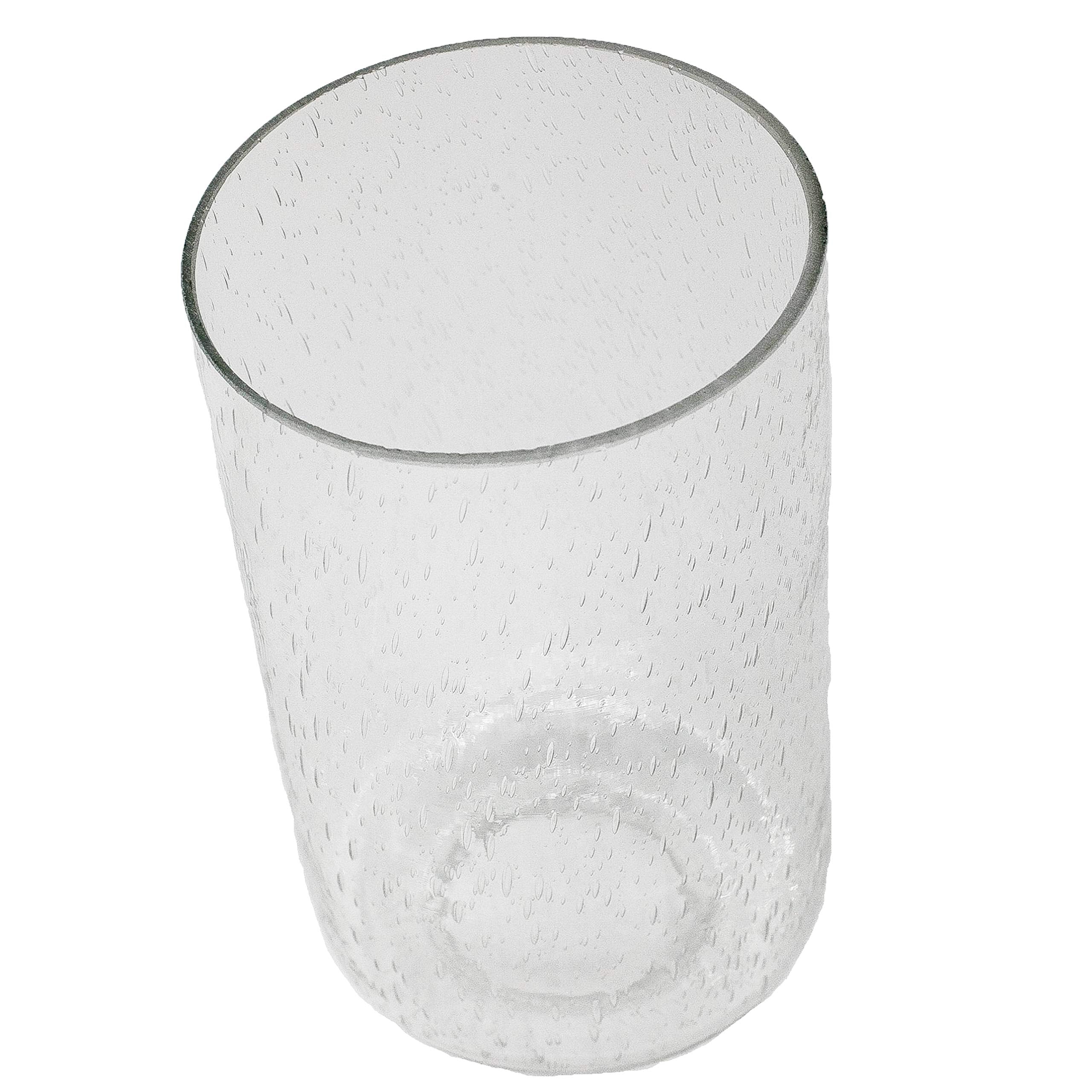 Bubble Seeded Glass Shade, LEDupdates 3 Packs Clear Cylinder for Light Fixture Glass replacement 1" 5/8 fitter