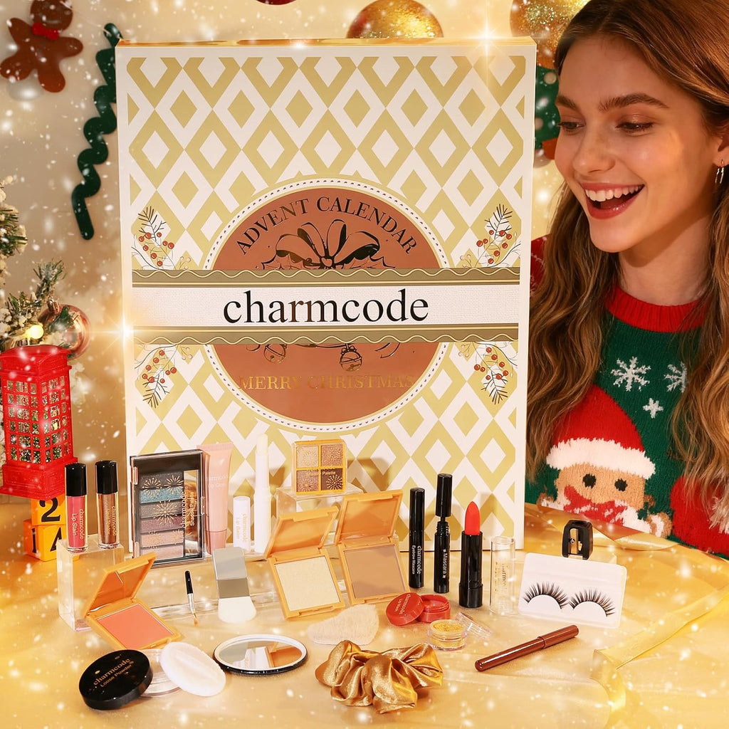 CHARMCODE Makeup Advent Calendar 2025 - 24 Days of Holiday Beauty Surprises for Women & Teens