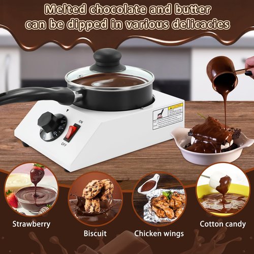 Chocolate Melting Pot Chocolate Tempering Machine Electric Chocolate Melter, 80W Chocolate Melting Machine Melter Pot