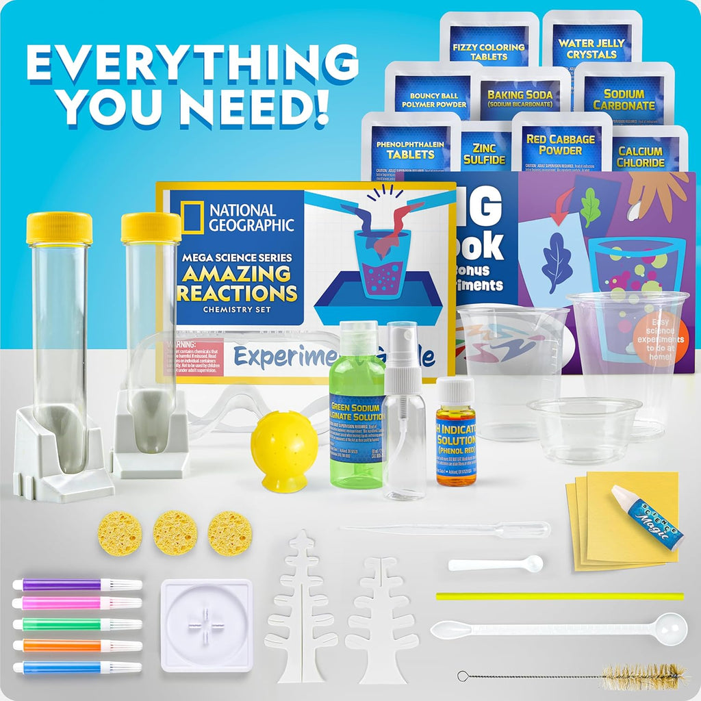 National Geographic Chemistry Set - 100+ Science Experiments for Kids | STEM Gift for Boys & Girls