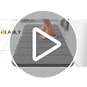 OLANLY Memory Foam Bath Mat, 30x20 Inch Grey Non-Slip Bathroom Rug