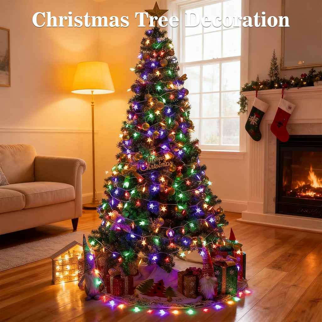 Star String Lights - 33ft 100 LED Waterproof Fairy Lights | 8 Modes for Indoor/Outdoor Decor