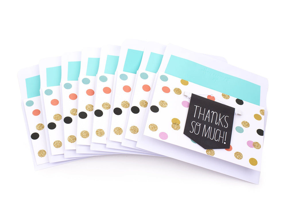 Hallmark Signature Thank You Notes (Thanks Banner, 8 Cards and Envelopes)