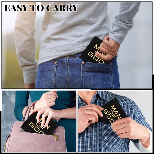 Buryeah 6 Pcs Pastor Towels for Men Women Christmas Pastors Appreciation Gifts Christian Cross Woman of God Church Clergy Hand Towels Handkerchiefs for Xmas Holiday Birthday Gifts(Black,Man of God)
