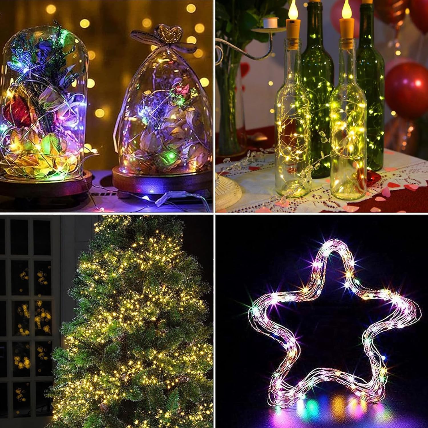 Skiennix 50 LED Fairy Lights - Waterproof Battery Operated String Lights | 16FT for Indoor & Outdoor Use