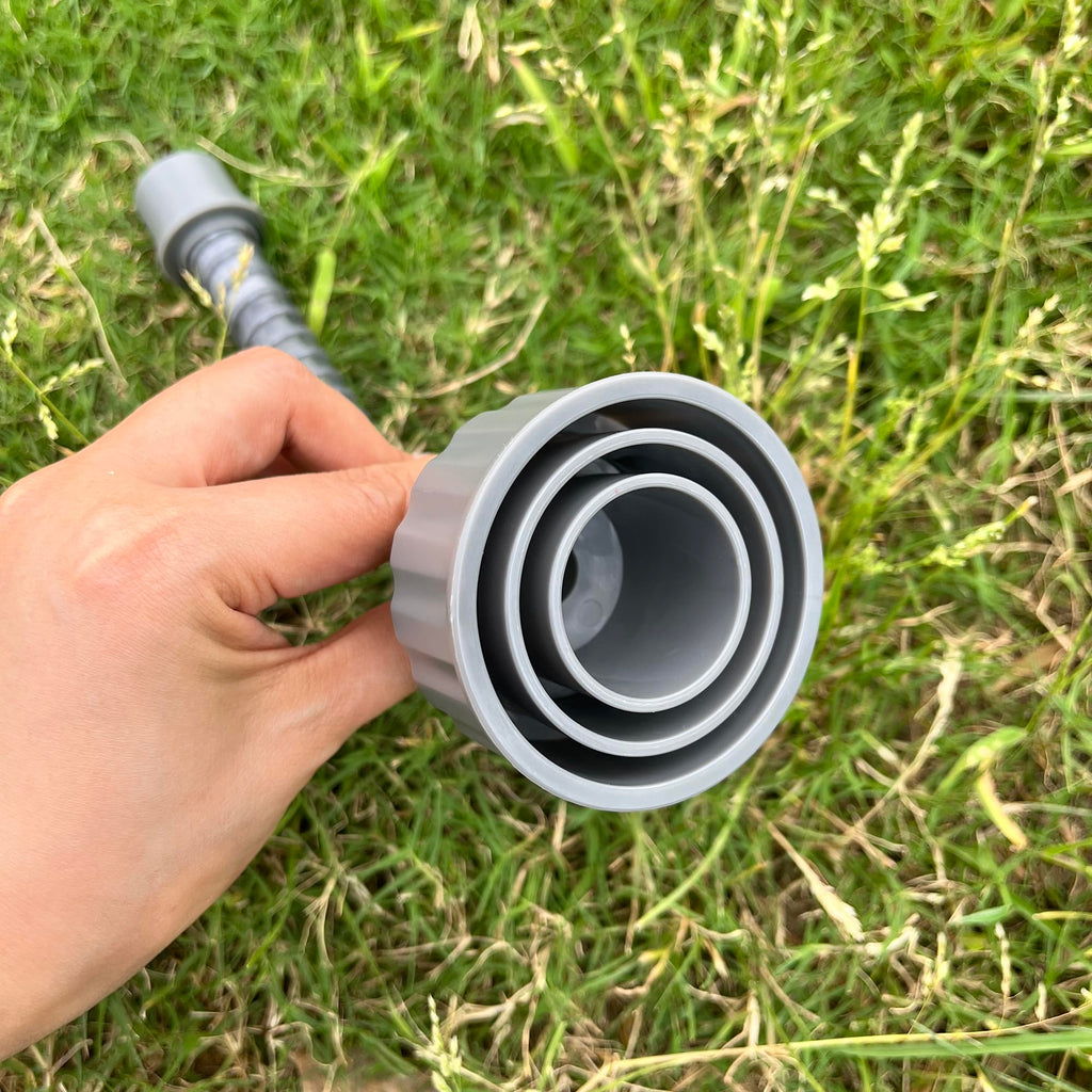 ZNTVW A/C Drain Lines Cleaner Tool in Wet Vac Attachment To Unclog And Evacuate, ABS Plastic Vacuum Hose Compatiable With Most PVC Pipe Sizes, Easy To Use, Grey
