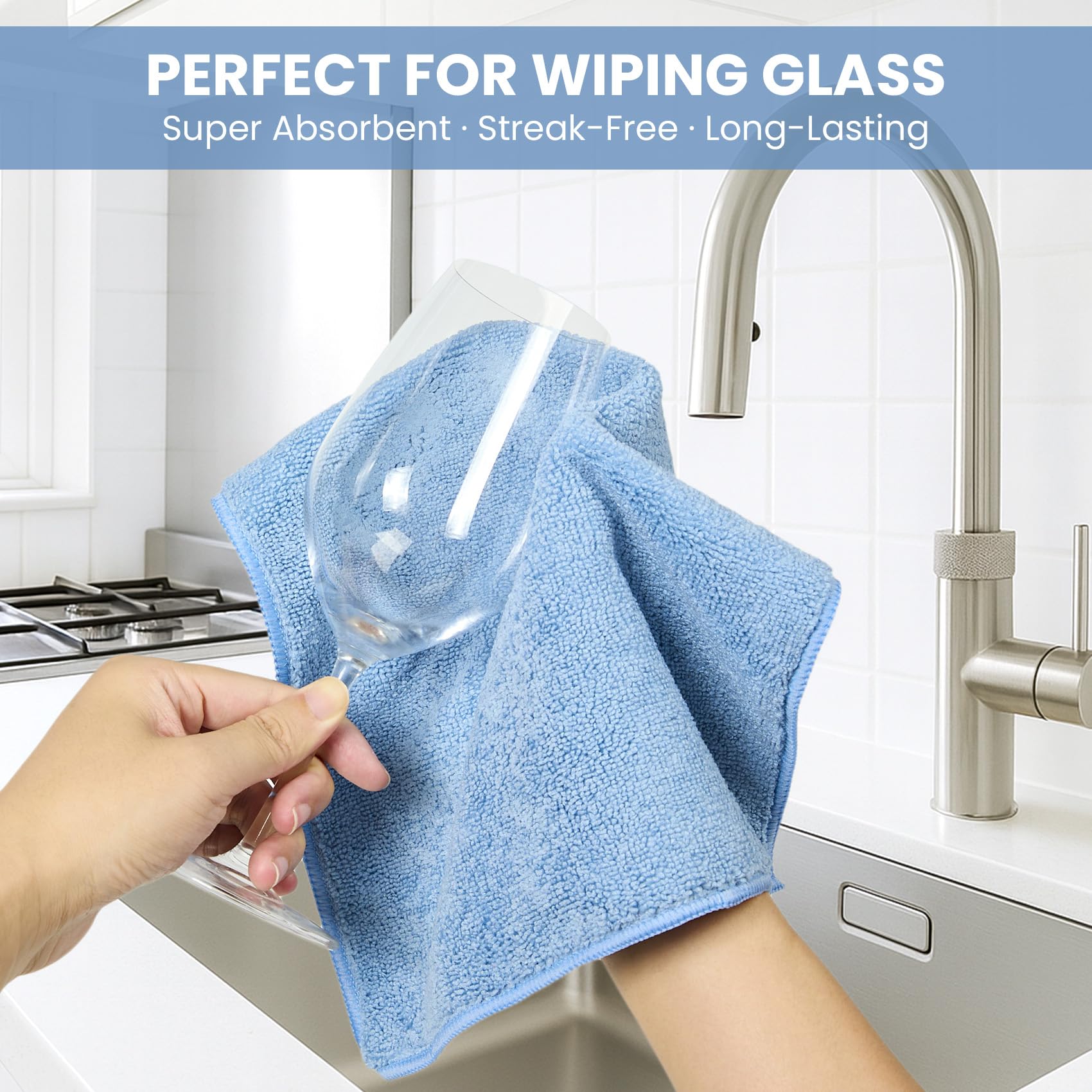 SIFANGKE Microfiber Cleaning Cloth, 12 Pack Assorted Color Cleaning Rags for Housekeeping, Colorful Reusable Microfiber Towels for Car, Kitchen, Bathroom and Household Cleaning Supplies, 11.8"X11.8"