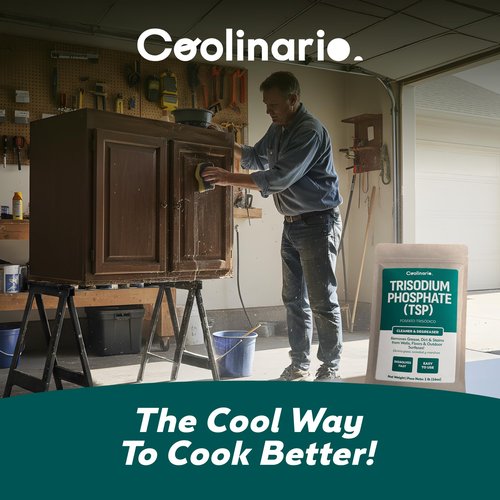 Coolinario Trisodium Phosphate - TSP Cleaner (1 LB) Heavy-Duty Cleaner & Degreaser for Walls, Floors & Outdoor Surfaces | Removes Grease, Dirt & Stains | Ideal for Home & Industrial Use