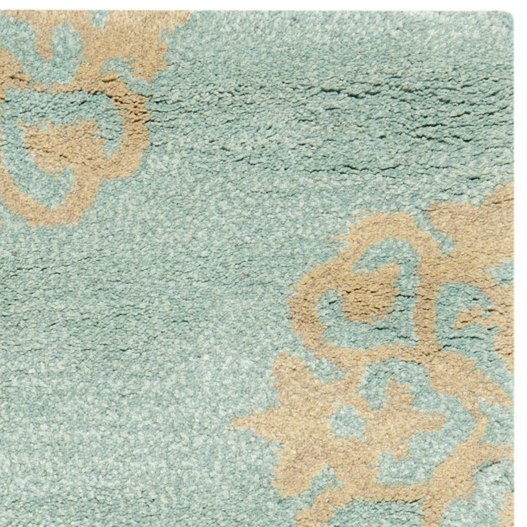 SAFAVIEH Soho Collection 2' x 3' Turquoise SOH424A Handmade Premium Wool Accent Rug
