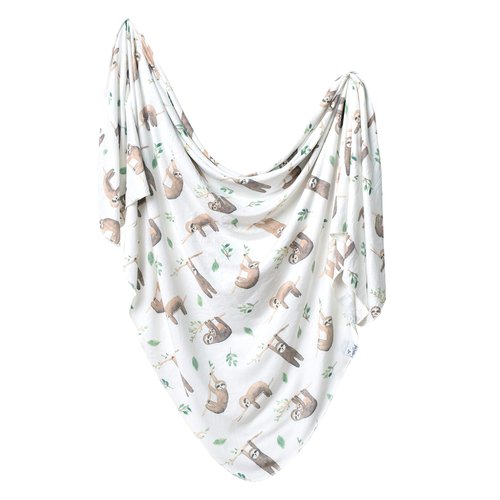 Copper Pearl Large Premium Knit Baby Swaddle Receiving Blanket Noah