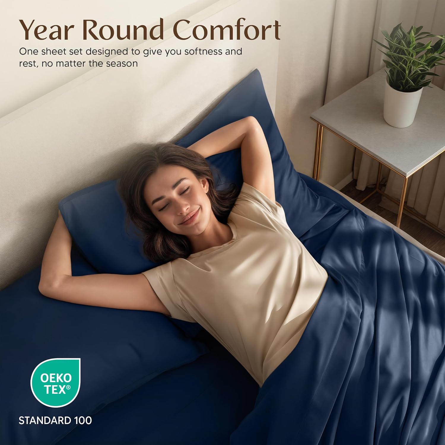 Utopia Bedding Twin Sheet Set - Soft, Breathable Microfiber | 3-Piece Bed Sheets in Navy Blue