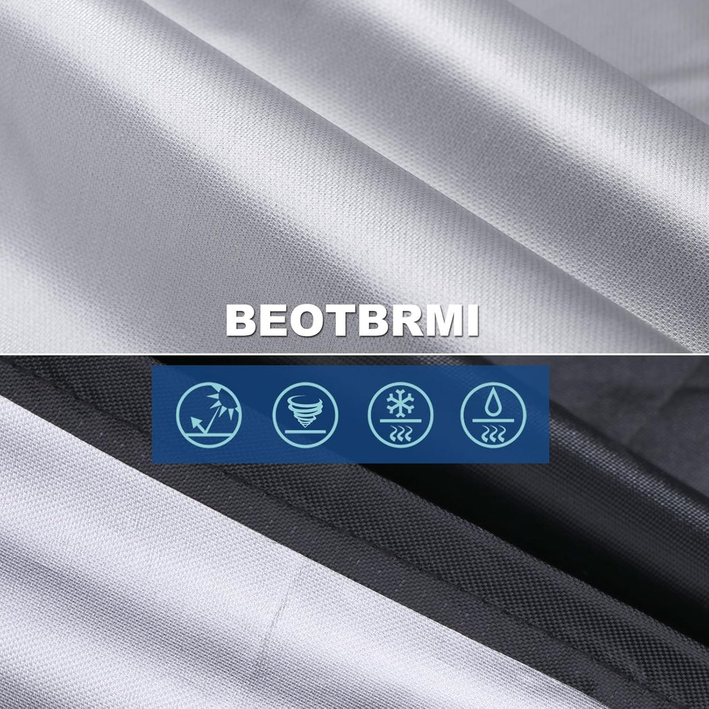 Weber Grill Cover - Waterproof Protection for 52-Inch BBQ Grills | Adjustable Straps & Durable Oxford Fabric