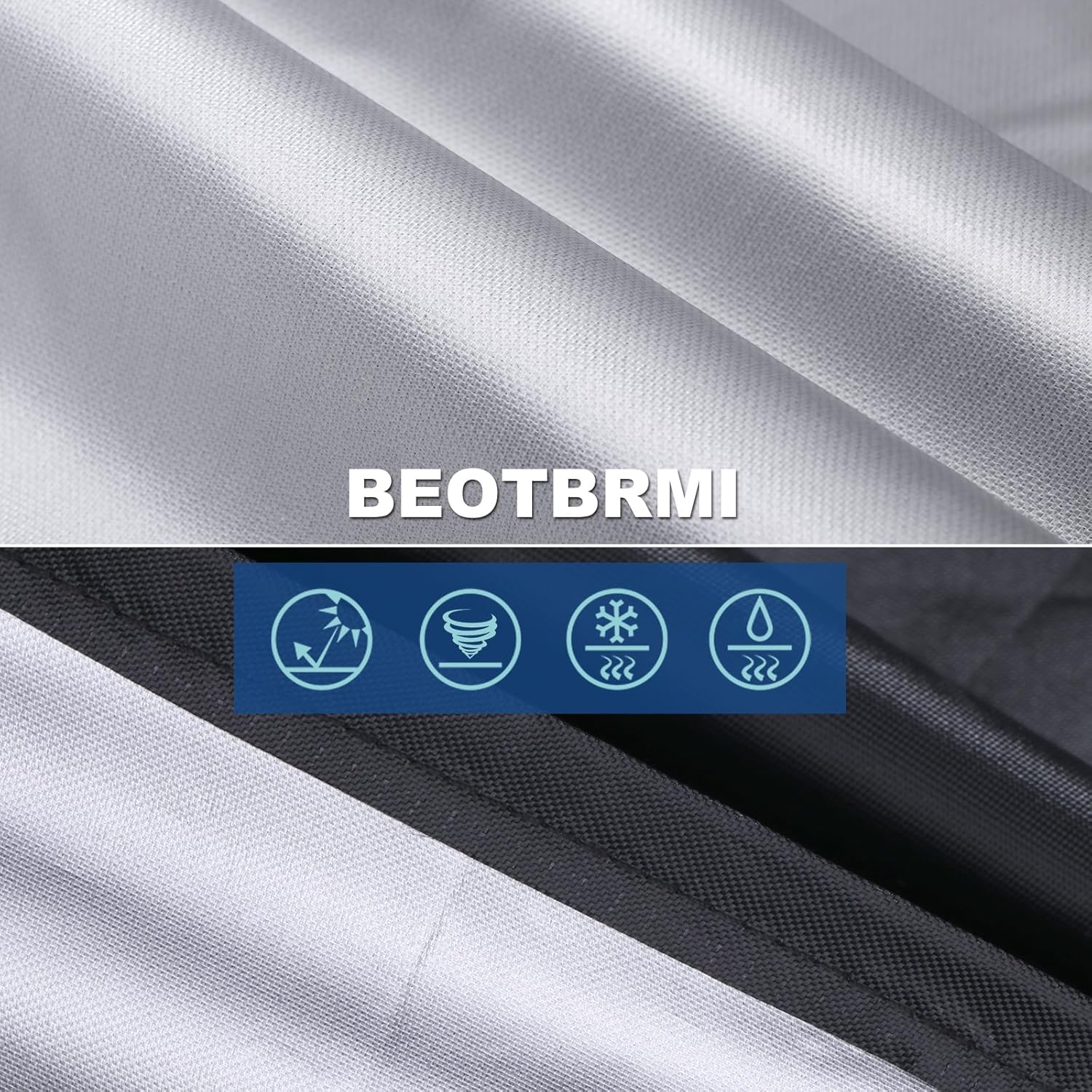 Weber Grill Cover - Waterproof Protection for 52-Inch BBQ Grills | Adjustable Straps & Durable Oxford Fabric