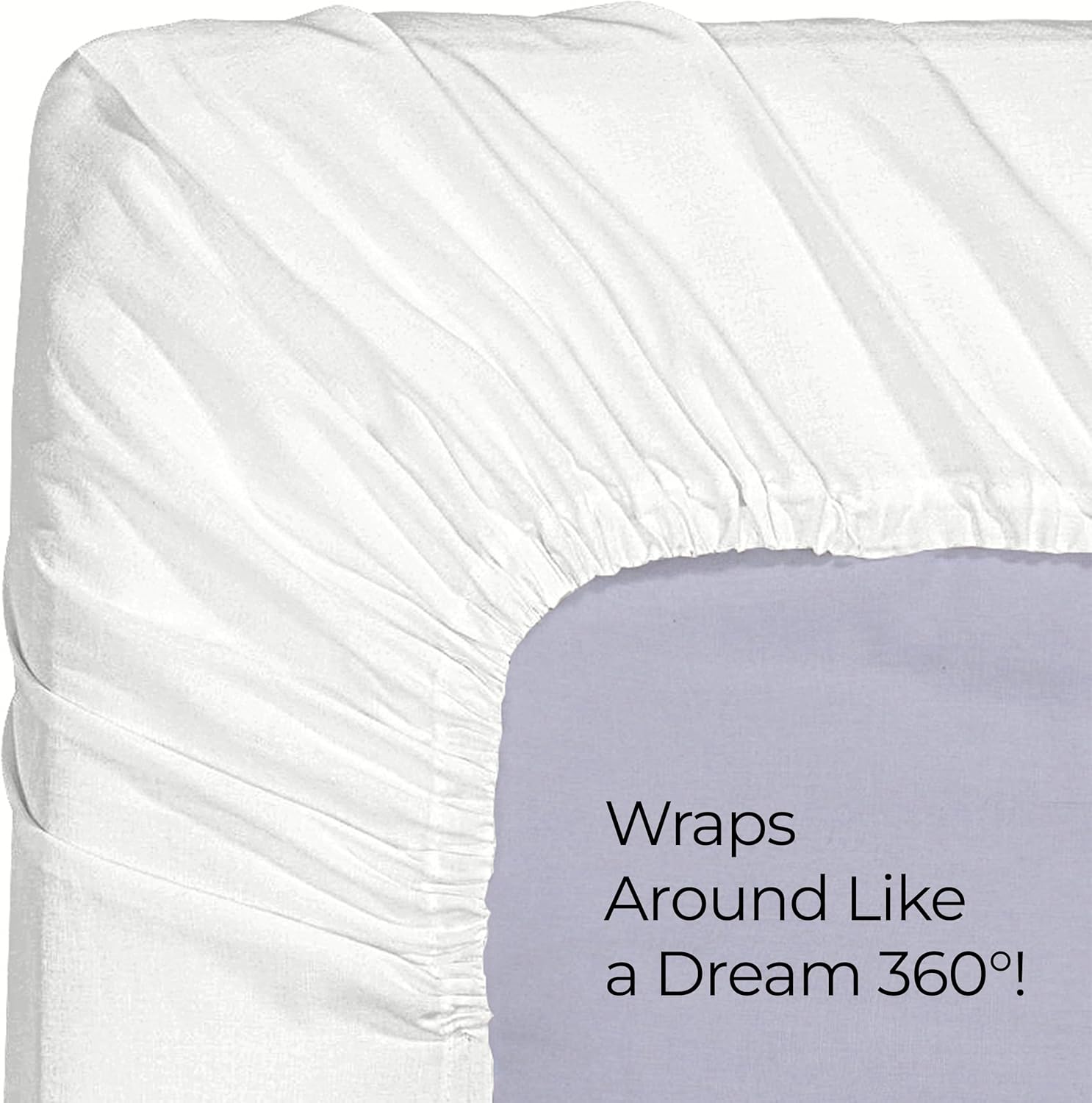 Utopia Bedding Queen Fitted Sheet - Soft Microfiber - Deep Pocket - Fade & Shrink Resistant - White