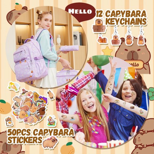 Vanblue Capybara Party Favors Birthday Decorations Party Supplies Pinata Fillers Goodie Bags Stuffers Gifts Prizes Goodie Gift Treat Boxes