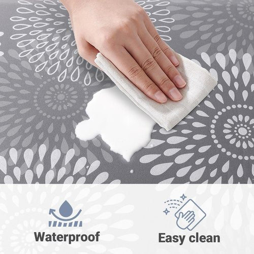 LuxStep Kitchen Mat Waterproof Kitchen Rugs for Floor Cushioned Anti-Fatigue Mat Non-Slip Standing Desk Mat Comfort Floor Mats for House Sink Office 17.3" x 60"-4/5 Inch Grey