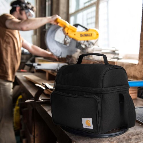 Carhartt Camping Cooler - Durable Soft Shell Lunch Bag for Work & Everyday Use | Black