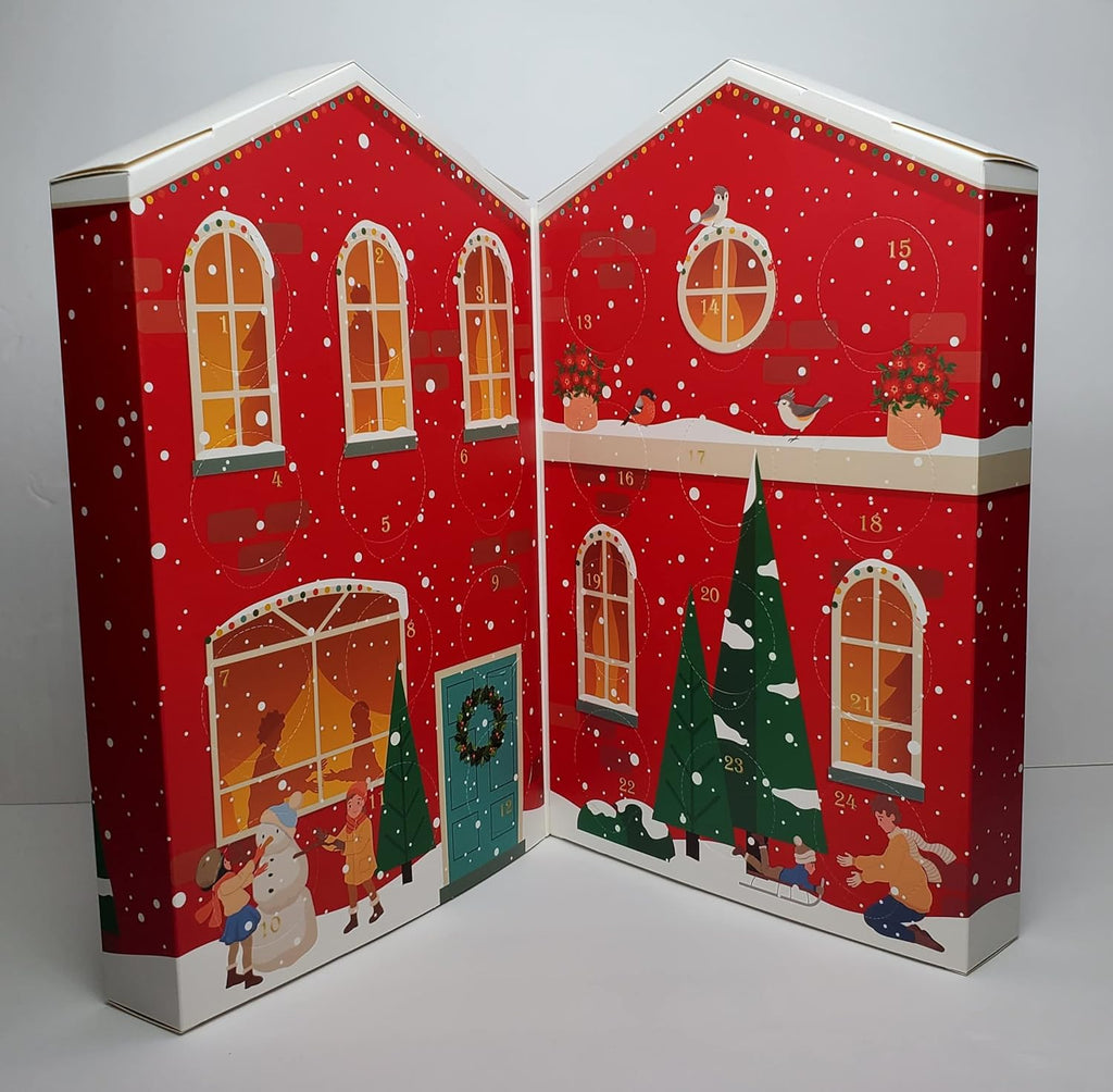 Skiennix Holiday Coffee Advent Calendar - 24 Premium Single-Serve 100% Arabica Flavored Coffees