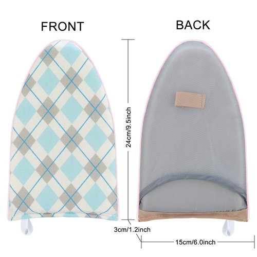 CINPIUK Garment Steamer Ironing Gloves Anti Steam Glove Heat Resistant Garment Steamer Mitt, Garment Steam Accessories for Clothes，Blue & White, 2PCS