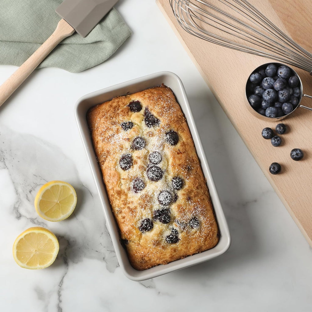 Martha Stewart Gallen 9-Inch Nonstick Loaf Pan - Durable Carbon Steel Bakeware for Even Baking