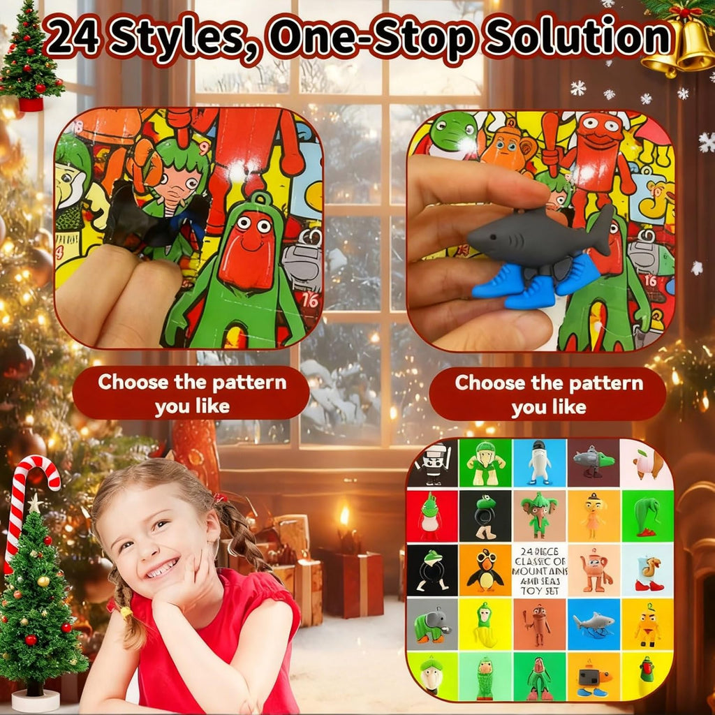 Advent Calendar 2026 - 24 Days of Surprises with Figurines for Kids | Perfect for Valentine's Day & Easter Gifts