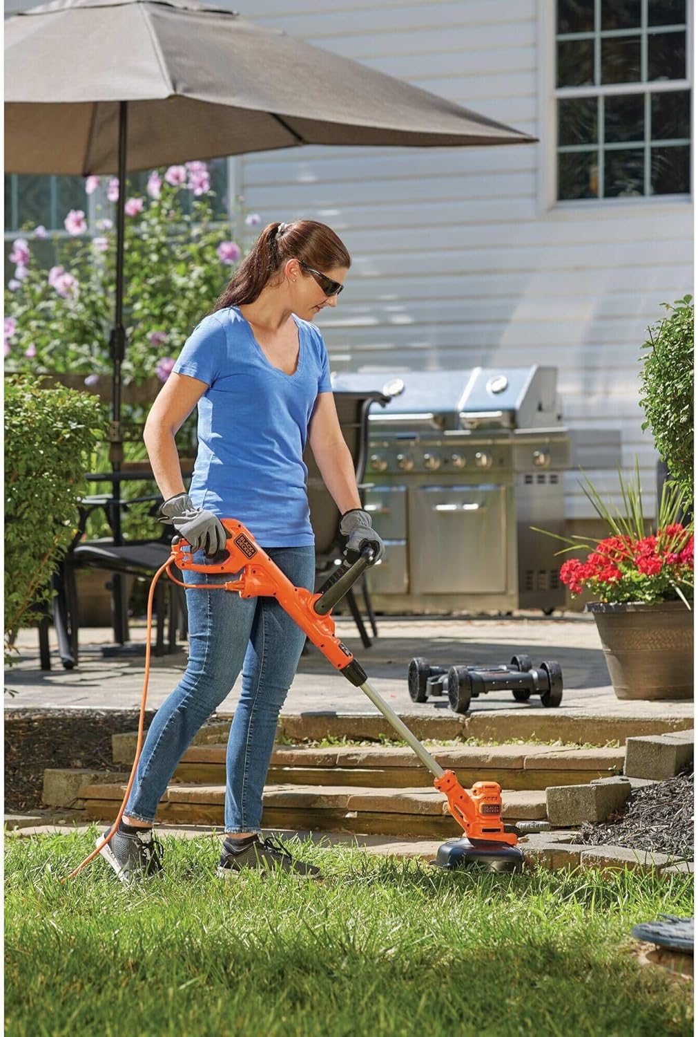 BLACK+DECKER 3-in-1 Electric Lawn Mower Combo - Corded 12-Inch, 6.5 Amp Weed Eater & Edger
