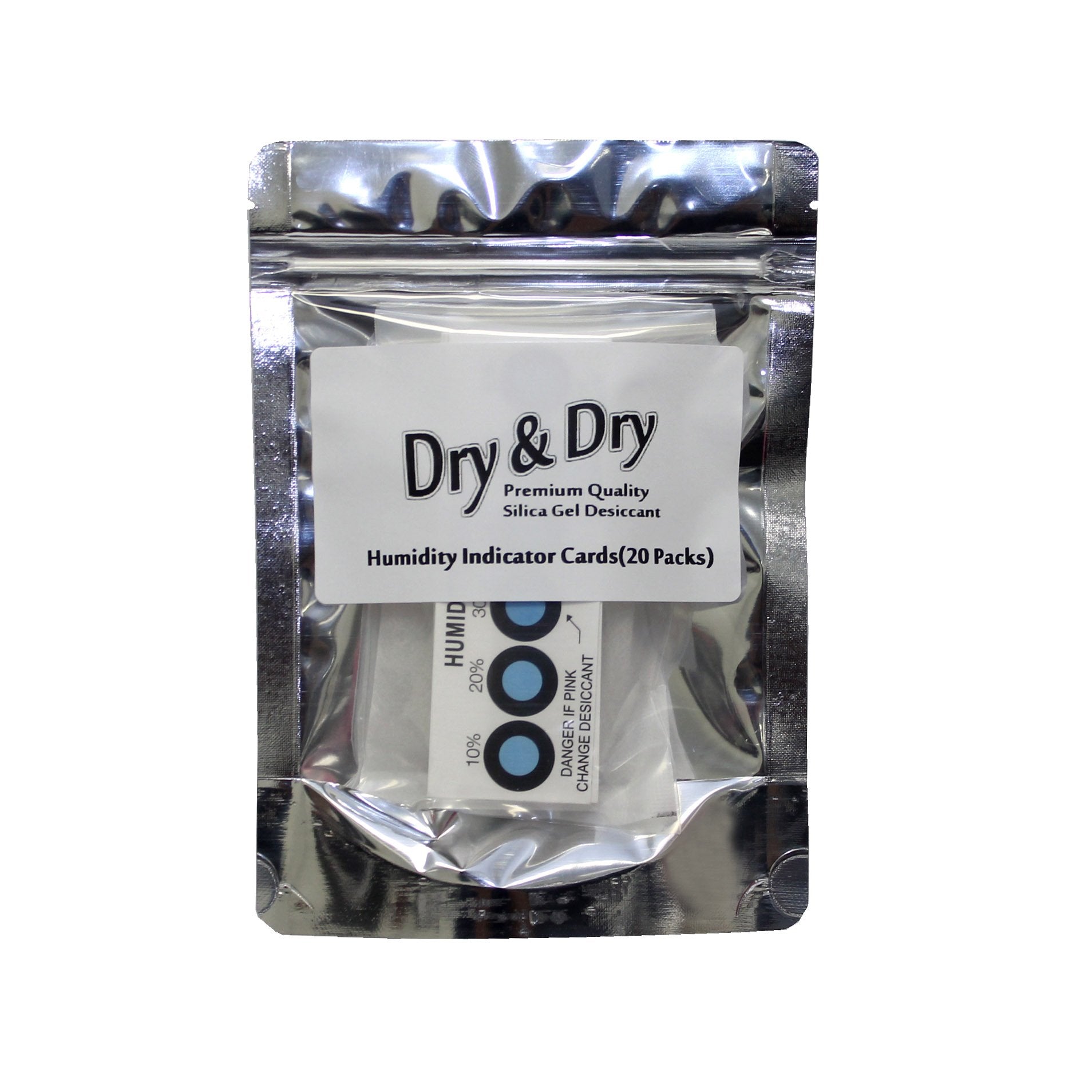 Premium Humidity Indicator Cards 20 Pack(Reusable) - 10-60% 6 Spot(20 Cards)