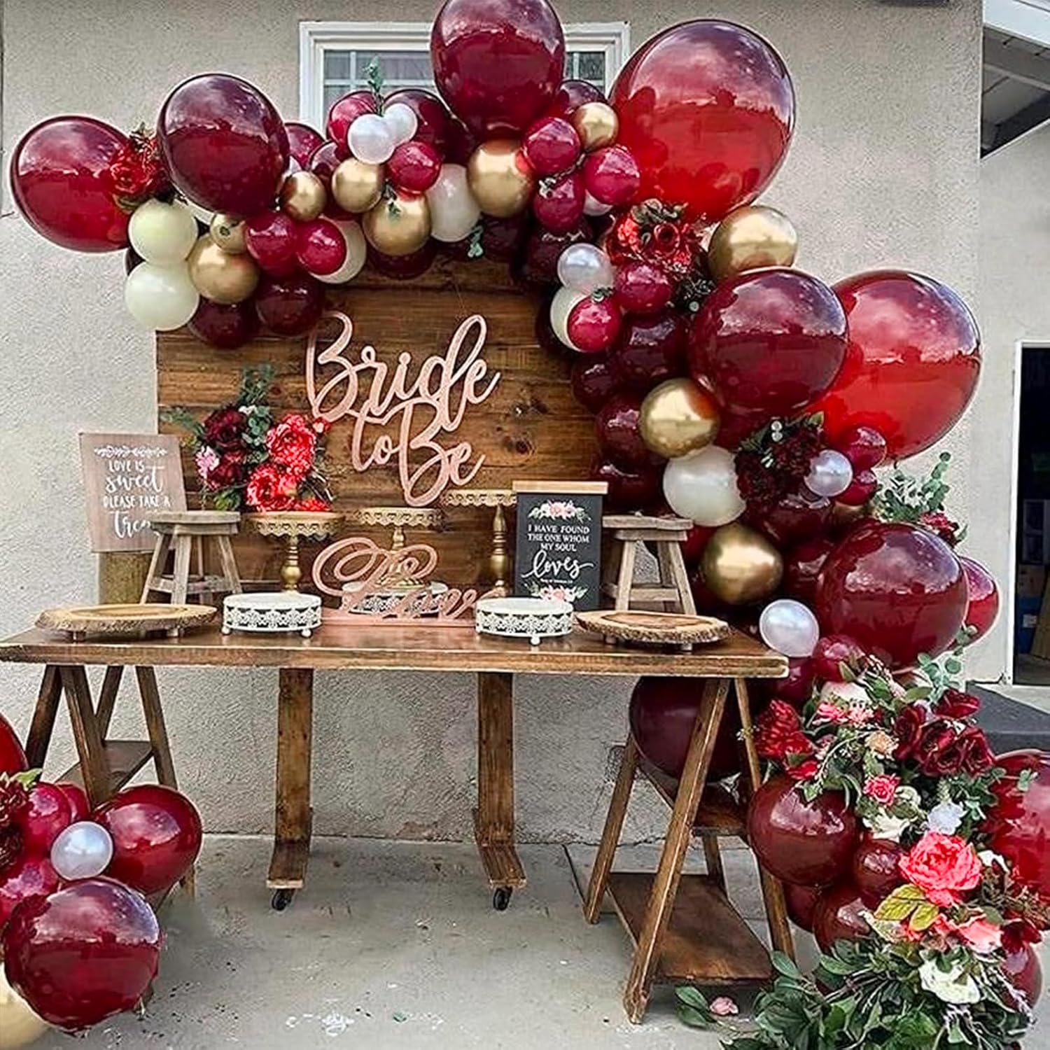 PartyWoo Burgundy Balloons - 100pcs 12 Inch Dark Chestnut Red for Graduation & Events