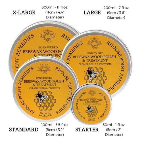 Premium Food-Safe Beeswax Wood Polish & Furniture Wax – Hand Poured Wood Conditioner | Eco-Friendly & Non-Toxic | Protects & Restores All Wood: Furniture, Toys, Cutting Boards, Ornaments (3.5 Fl Oz)