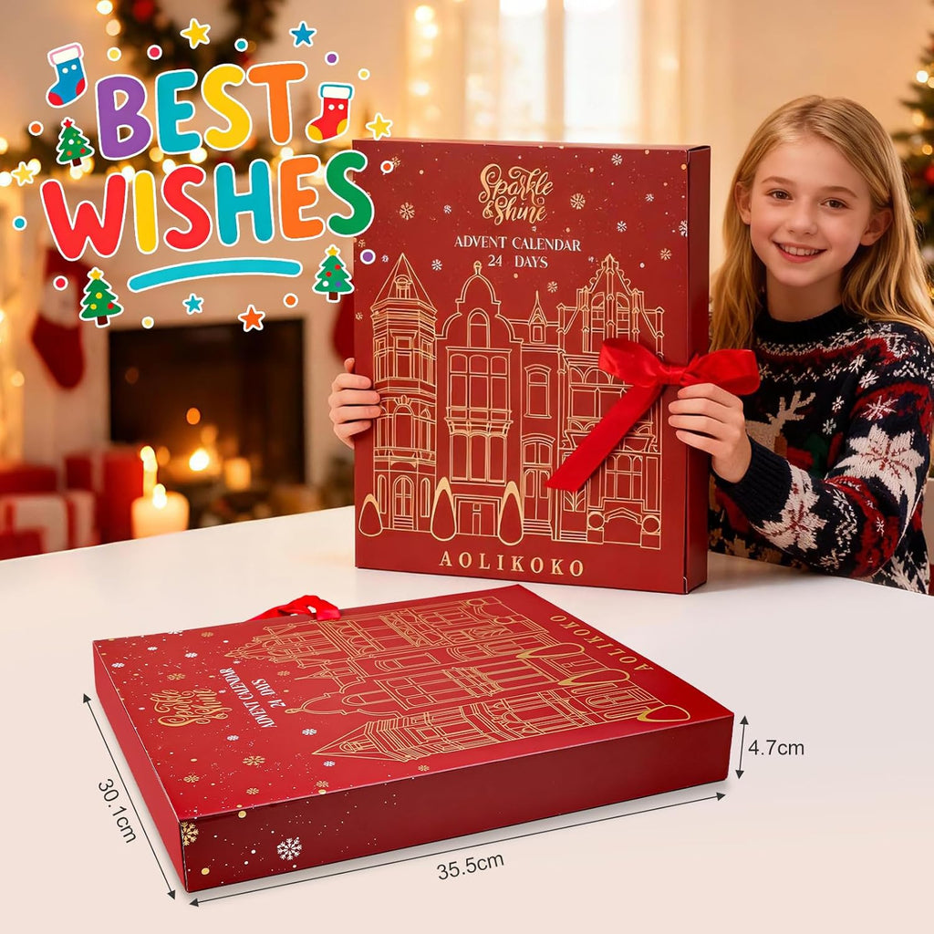 Makeup Advent Calendar 2025 - 24 Days of Full Makeup Kit Gifts for Women & Teen Girls