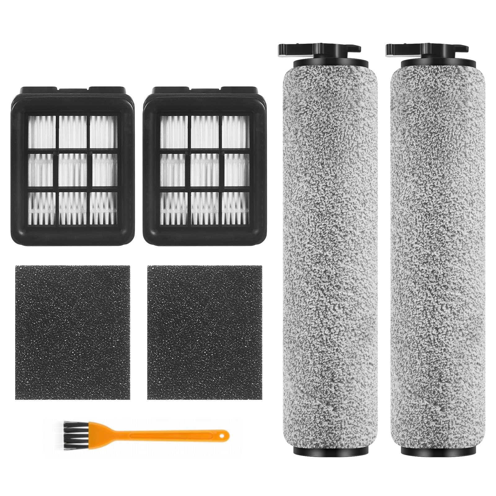 Replacement Brush Roller Filter Set For Bissell HF3 3649A Vacuum Hepa Filters Compatible with Bissell HF3 Crosswave Vacuum Cleaner 2 Multi-Surface Brush Roller 2 Hepa Filter
