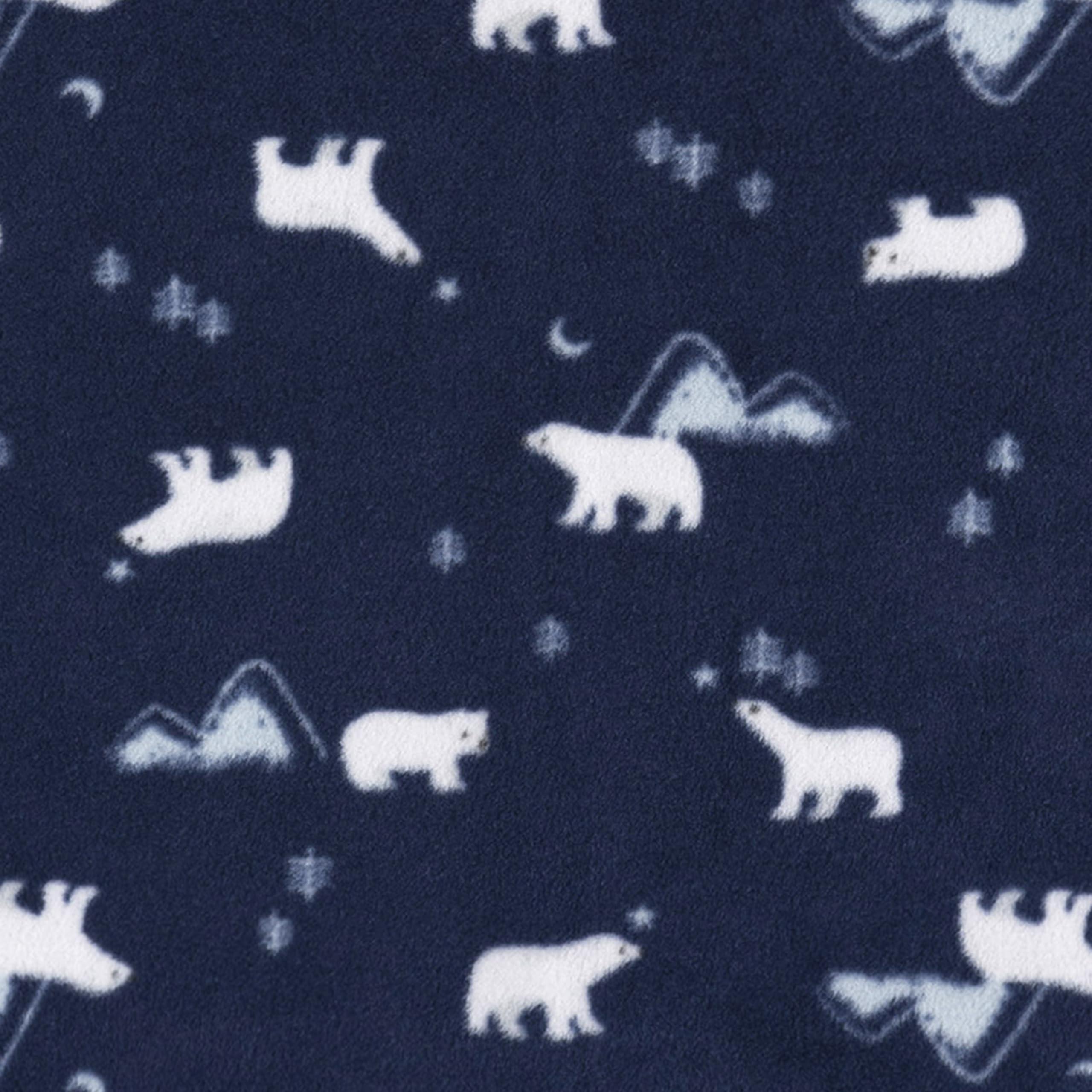 Gerber Baby Unisex Fleece Wearable Blanket, Polar Bears, 0-6 Months