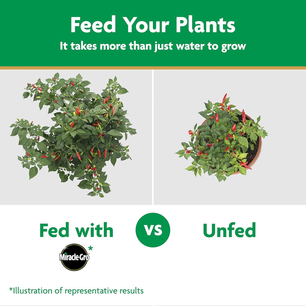 Miracle-Gro Water-Soluble Plant Food - Boost Vegetable & Herb Growth - 2 lbs Fertilizer for Tomatoes, Squash, Peppers, Cucumbers
