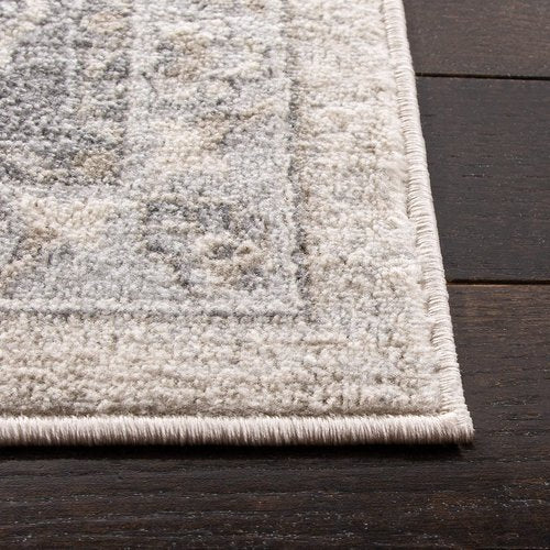 SAFAVIEH Brentwood Collection Accent Rug - 2' x 4', Cream & Grey, Medallion Distressed Design, Non-Shedding & Easy to Clean, Ideal for Front Door, Kitchen, Entryway, Foyer (BNT865B)