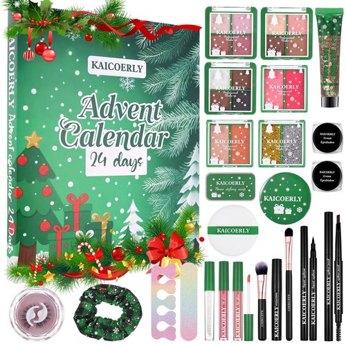 Makeup Advent Calendar 2025 for Women Teen Girls,24 Days Christmas Makeup Set with Surprises Individually Boxed ，2025 Xmas Countdown Calendar Makeup Kits for Christmas Party Festival