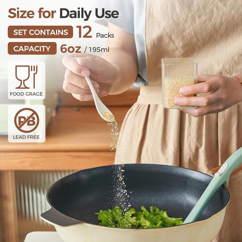 ComSaf Bamboo Spice Rack - 3-Tier Organizer with 12 x 6oz Jars & Labels for Kitchen Pantry