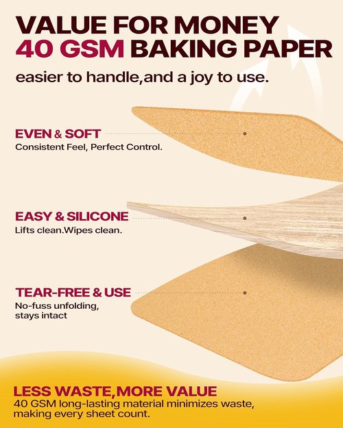 Katbite Tulip Cupcake Liners - 200PCS ProSmooth Brown Muffin Baking Cups for Perfect Treats