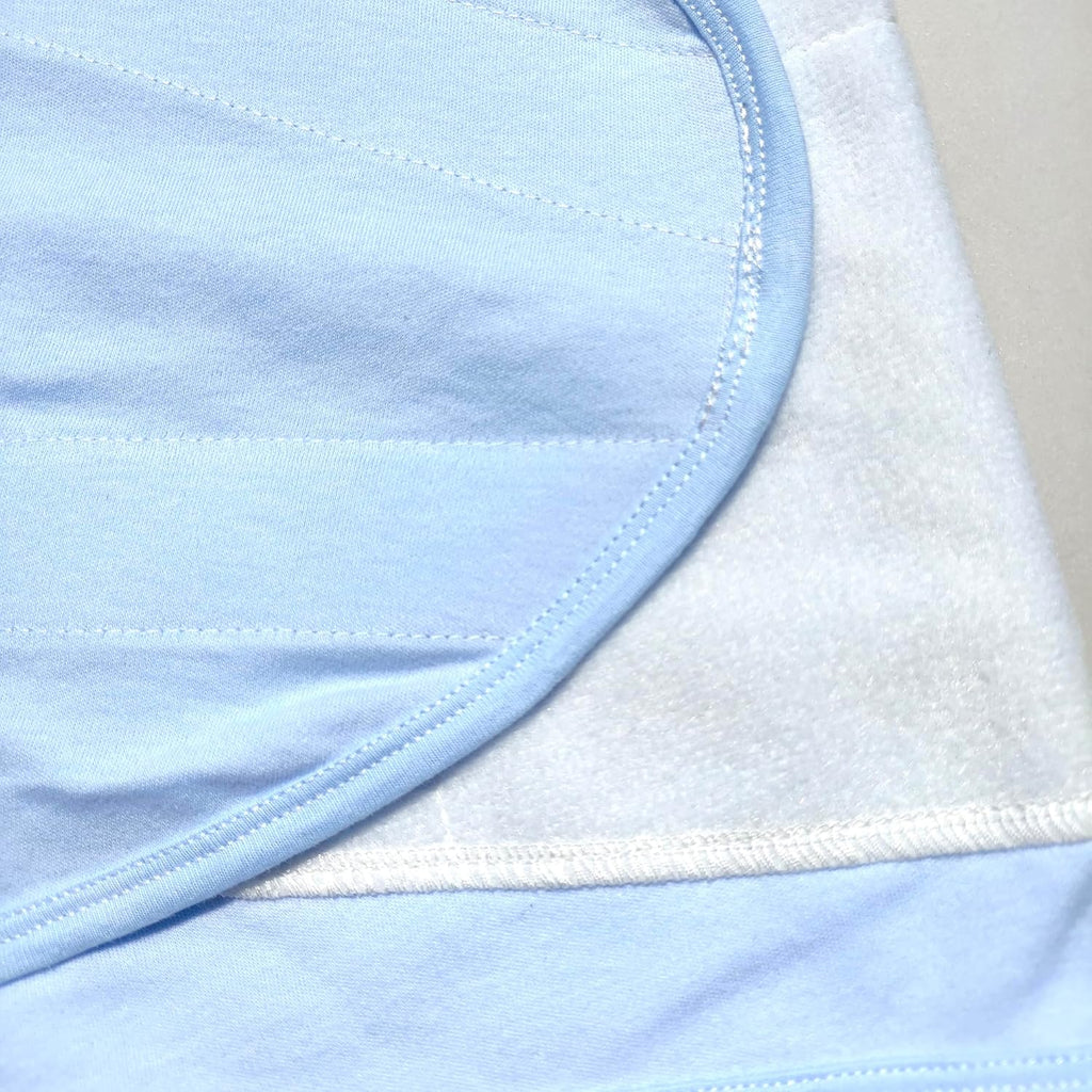 Skiennix Adjustable Cotton Swaddle Sleep Sack - Soft & Breathable Wearable Blanket for Babies 3-6 Months | Cozy Solid Blue Design