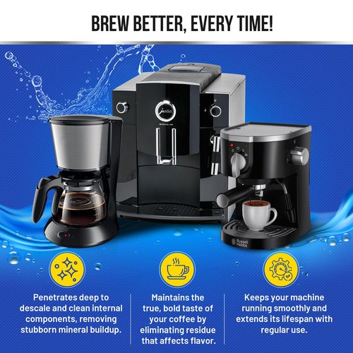 Bastion Coffee Machine Cleaner & Descaler Tablets - 24 Count | Deep Clean & Descale for Keurig, Nespresso, Ninja, Braun, Cuisinart & More | Extend Machine Life & Enhance Coffee Flavor