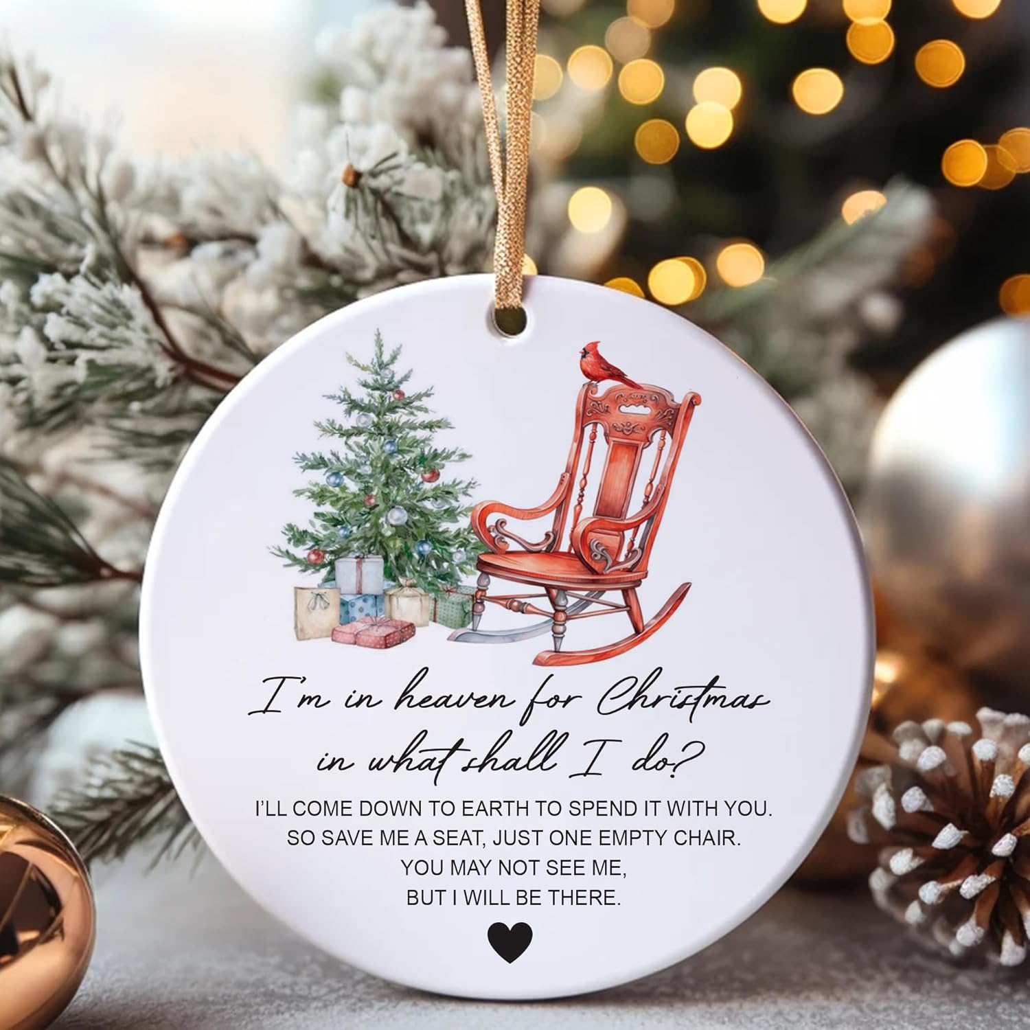 Regine Switzerland Memorial Ornaments - Heartfelt Remembrance Gifts for Loved Ones | Christmas in Heaven Design