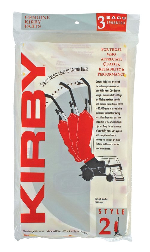 Kirby 190681 Disposable Filter Bag 3 Pack