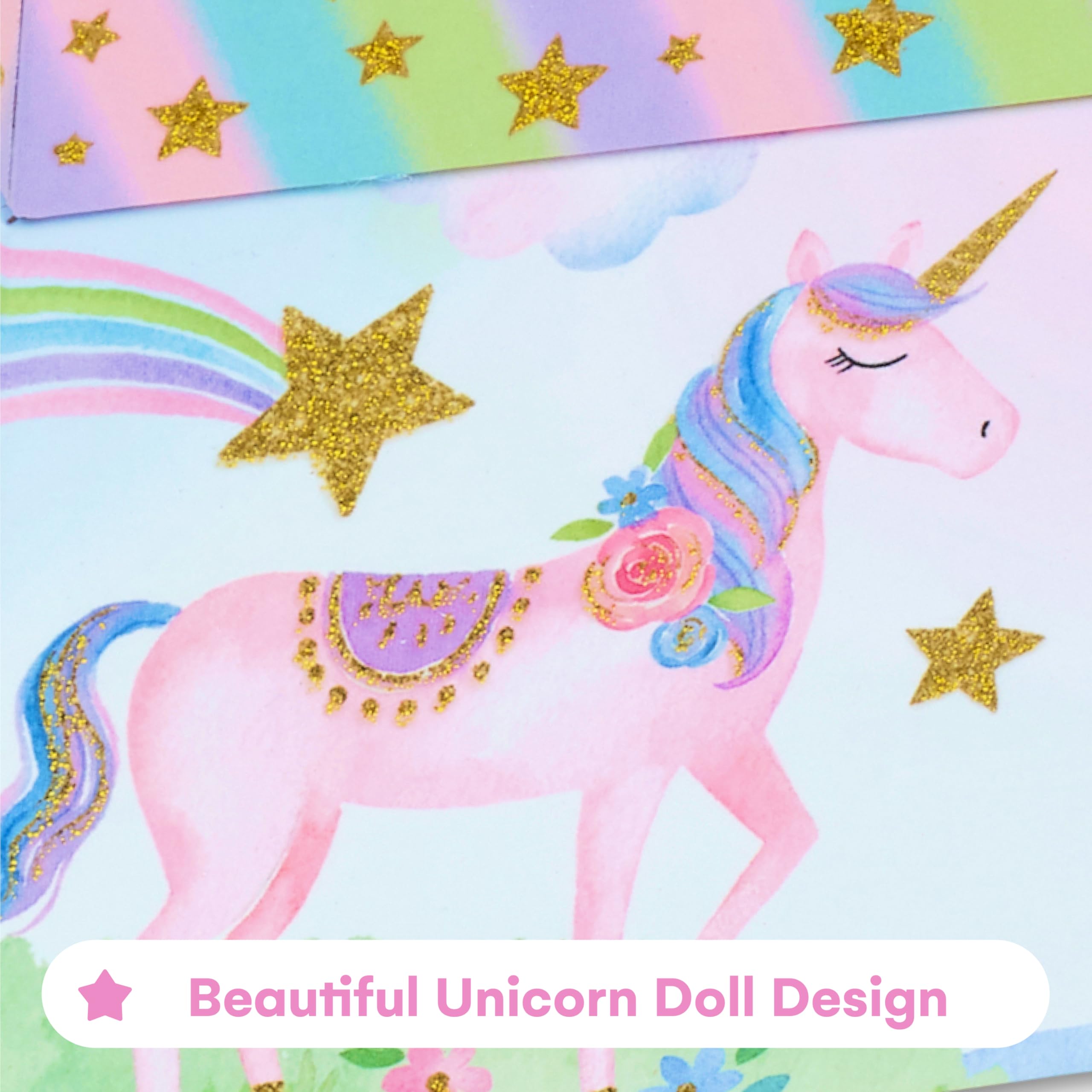 Jewelkeeper Jewelry Box for Girls with 1 Drawer - Unicorn Musical Jewelry Box, Beautiful Dreamer Tune, Spinning Unicorn Doll, Little Girl Music Box, Gifts for 5 Year Old Girls, Engineered Wood