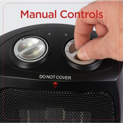 BLACK+DECKER Personal Ceramic Heater - Compact Space Heater with Adjustable Thermostat | Perfect for Office & Home Use
