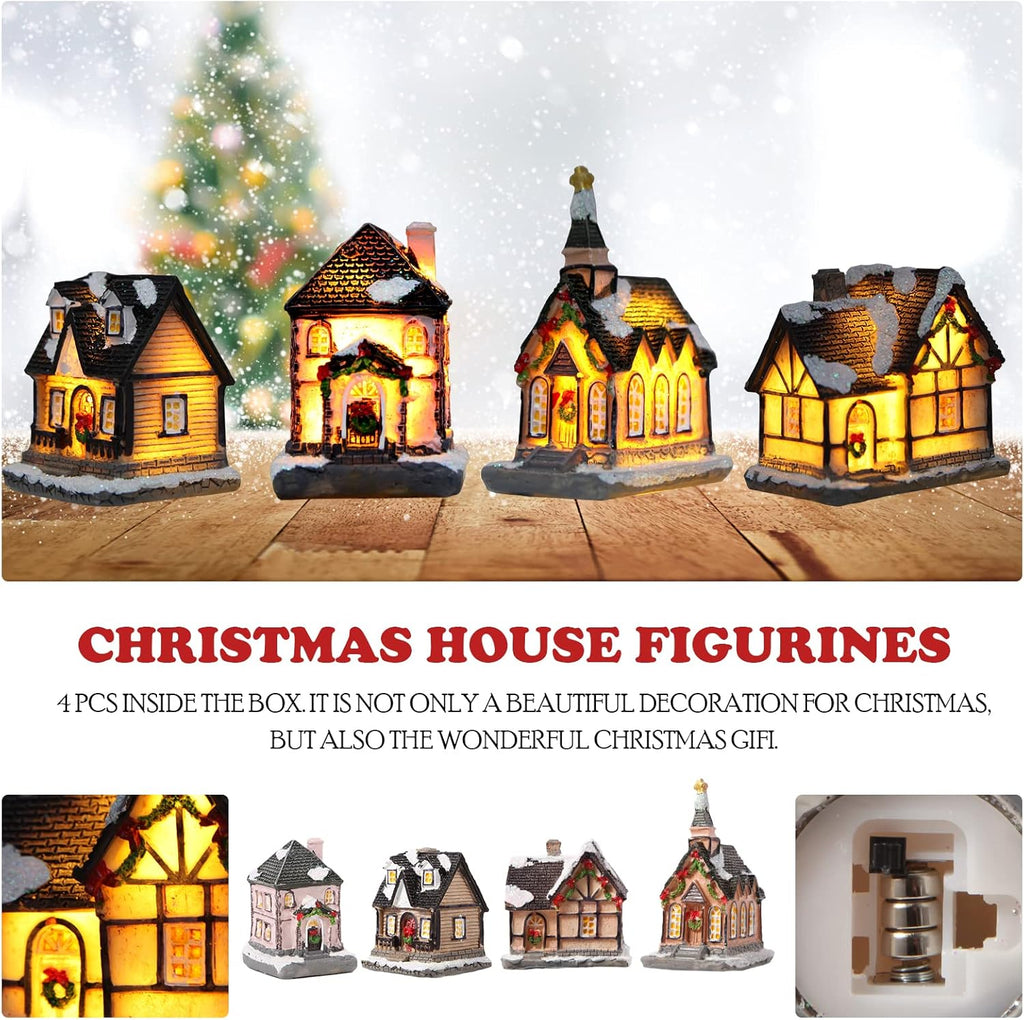 Regine Switzerland Christmas Village House Decor - LED Lantern Figurine Collectible Building