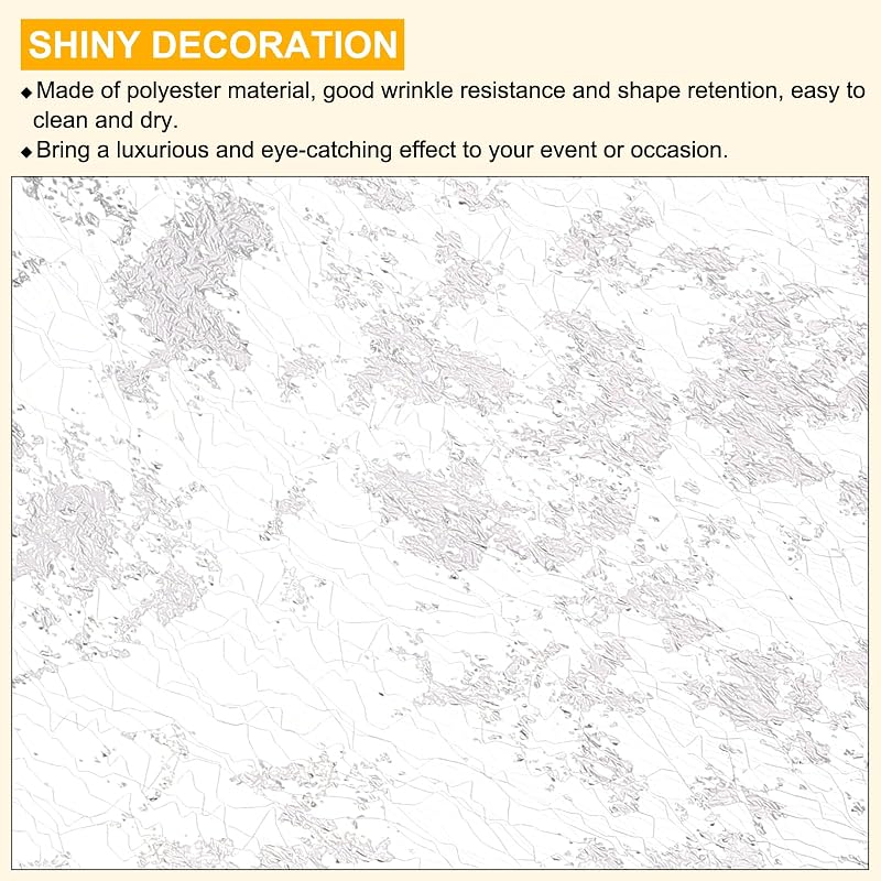 49 ft Silver Sequin Table Runner - 11 x 591
